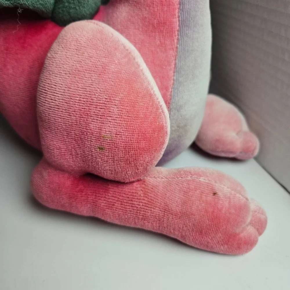 Rare Vintage Nadine Suhrbier Red Green Dragon Plush Stuffed Animal Zugglesnooks